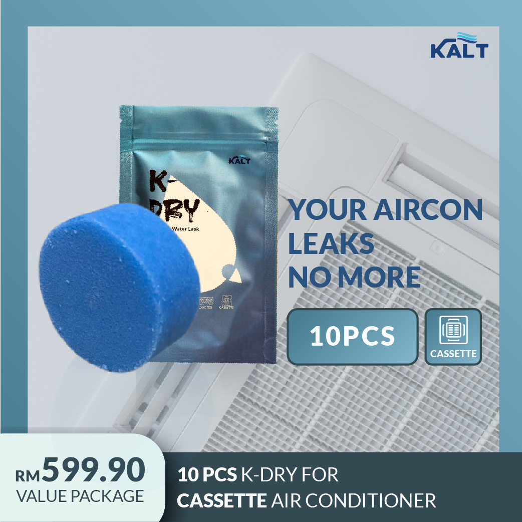 [KALT]10PCS K-DRY For Cassette Air Conditioner|Biotech Film|Jelly Remover|Anti Clog